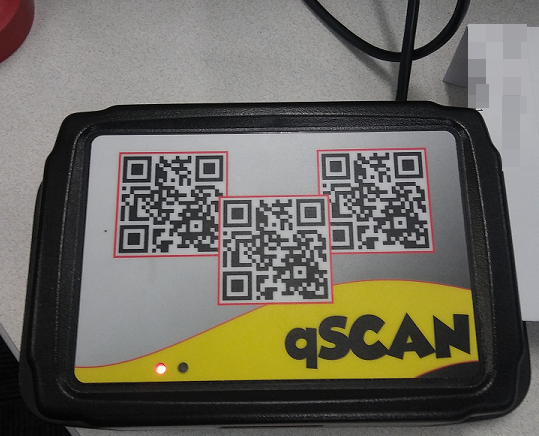 Qscan-Barcode-Lesegerät.