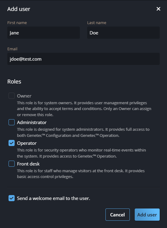 Ajouter une boîte de dialogue utilisateur dans la tâche Configuration.