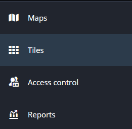 La barre de navigation verticale dans les vignettes sur le site Web Operation.