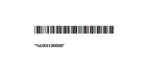 Configuratiebarcode die wordt gebruikt om de lezer te programmeren om alfanumerieke instellingen te negeren.