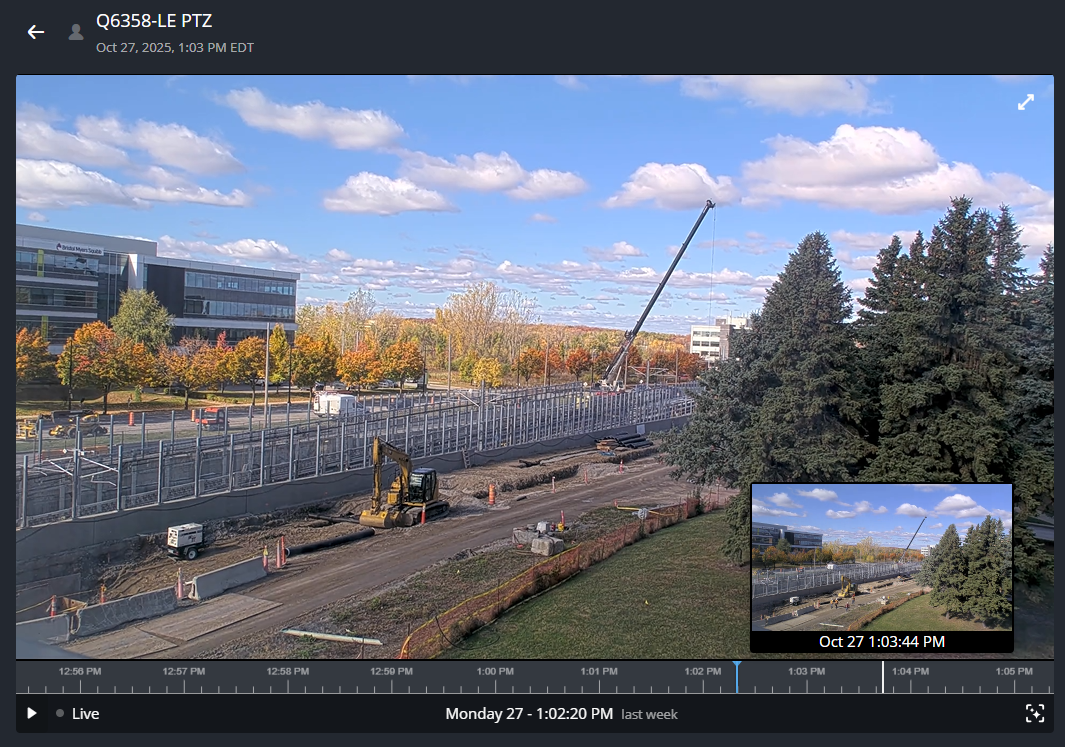 Investigation task in Genetec Operation showing the experience when using video scrubbing to quickly navigate and find a person or object of interest on the video timeline.