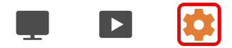 The Setup icon in the camera web page.